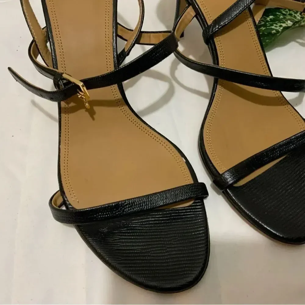 Tory Burch Penelope Pumps Heels Leather Slingback Sandals Shoes Size 9